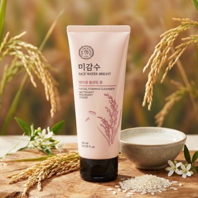 The face shop rice water bright cleansing foam - 150ml